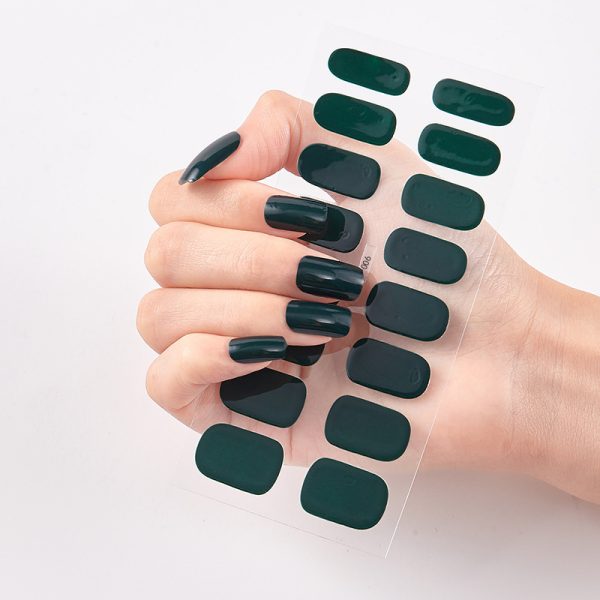 Pure Color 16 Nail Stickers - 图片 3