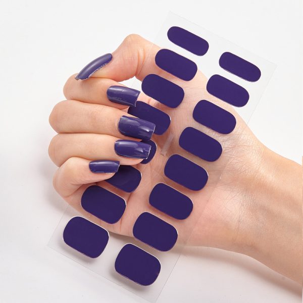 Pure Color 16 Nail Stickers - 图片 6