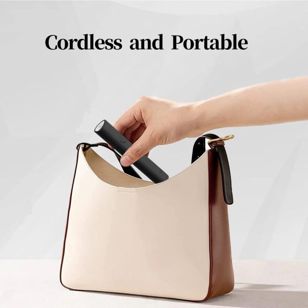 UV Light For Gel Nails, Mini U V LED Nail Lamp Handheld With Stand, Portable Nail Dryer Rechargeable USB Cordless For Fast Drying, Black - 图片 6