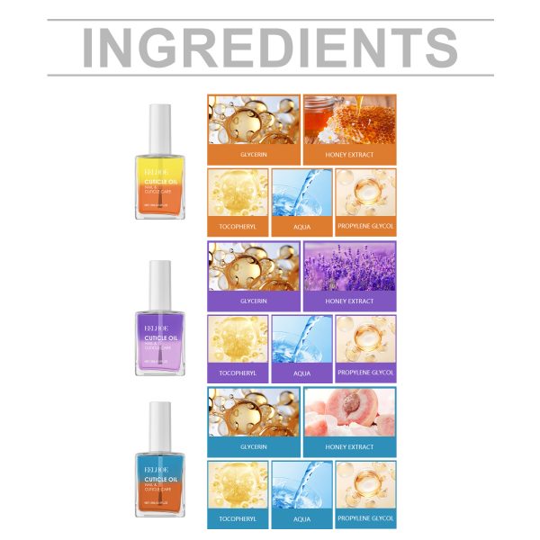 EELHOE Double-Layer Nail Cuticle Oil For Nail Cuticle Repair, Moisturizing And Softening Nail Surface Care Oil - 图片 5