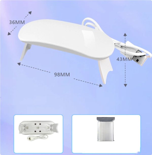 Light Therapy Machine USB Nail Light LED Portable 6W - 图片 3